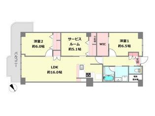 【間取り】 ネオコーポ第2武庫川の間取り