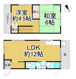 【間取り】 笠屋町戸建の間取り
