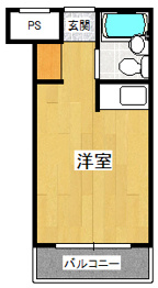 【間取り】 ダイドーメゾン苦楽園の間取り