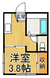 【間取り】 エルミタージュ甲陽園の間取り