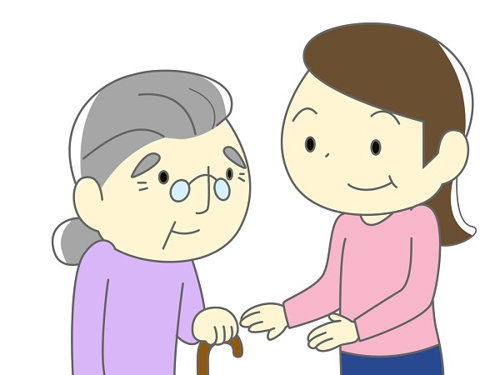 認知症になった親を介護する娘