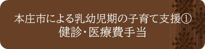 <本庄市による乳幼児期の子育て支援①:健診・医療費手当>