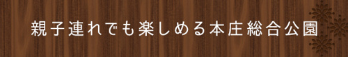 親子連れでも楽しめる本庄総合公園