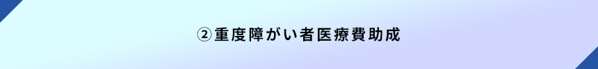 <2.重度障がい者医療費助成>
