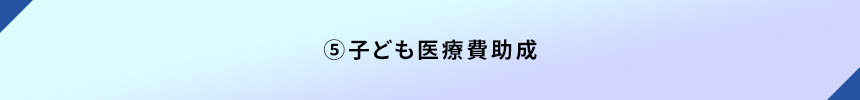 <5.子ども医療費助成>