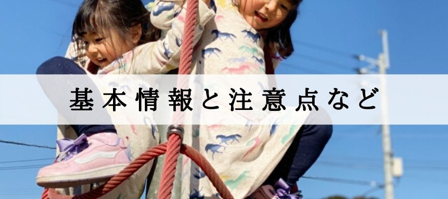基本情報と注意点など