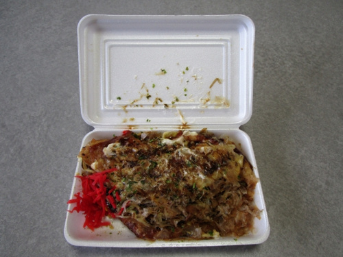 お好み焼きのデリバリー