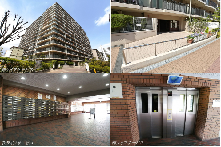 ユニライフ北大阪3号棟の外観共用部