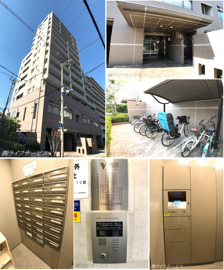 ヴェーヌ塚本の外観共用部