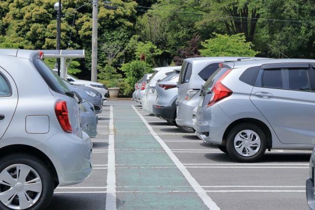 最も一般的な平面式の駐車場