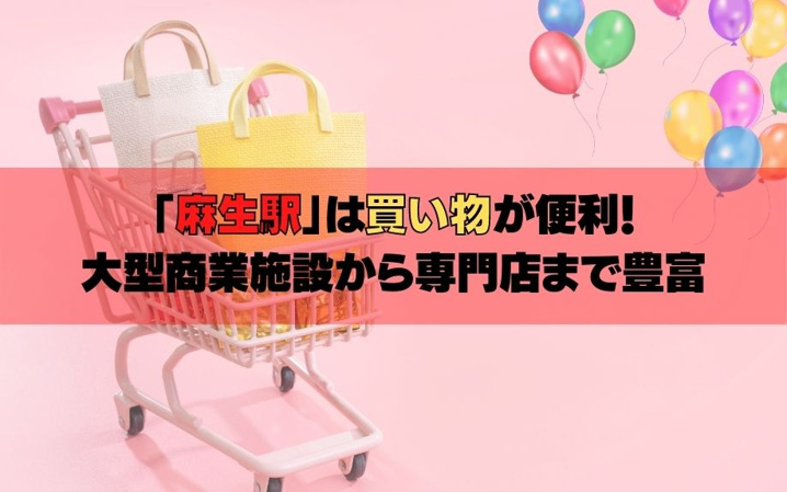札幌市北区「麻生駅」は買い物が便利!大型商業施設から専門店まで豊富
