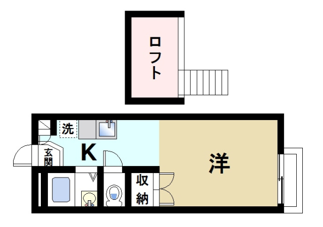 シャンポール野村Ⅱの間取り図1