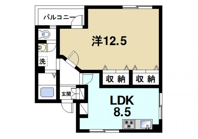 マンションキタⅡの間取り図1