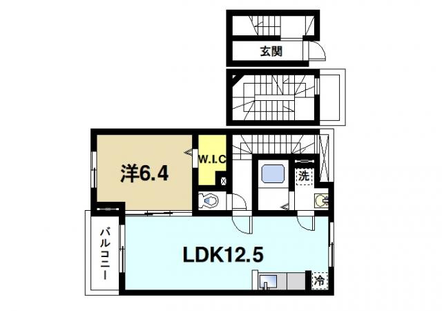 カルム ドミールの間取り図3