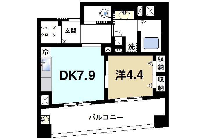 サンミット生駒 ザ・ゲートの間取り図1