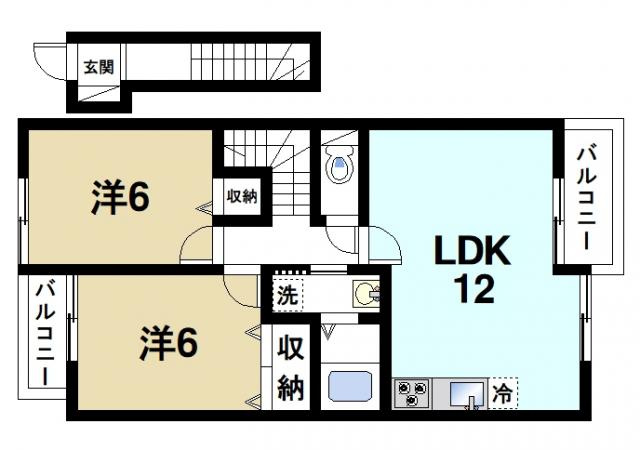 メゾン山の音の間取り図2
