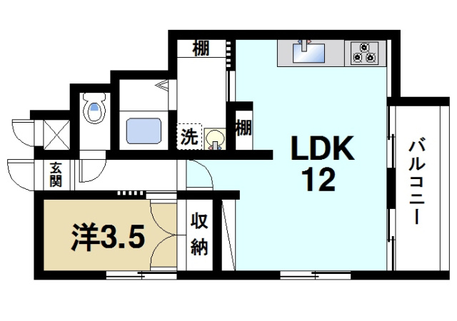 オルボス壱分の間取り図5