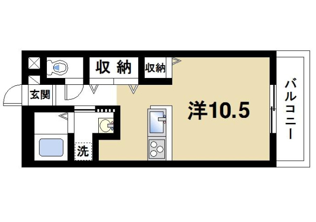 結充ImmeubleB館の間取り図1