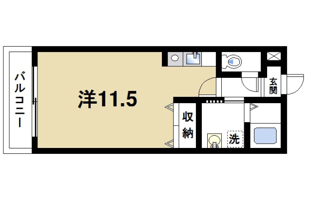 結充ImmeubleA館の間取り図1