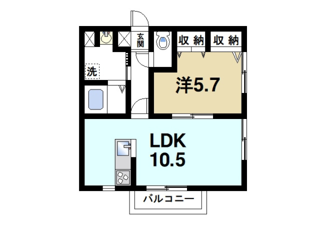 結充ImmeubleA館の間取り図2