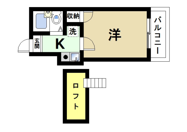 東九条第2マンションの間取り図2