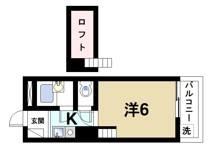 FLATSミナミキデラの間取り図3