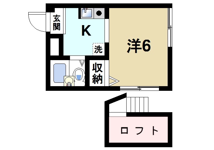 今中ハイツの間取り図2