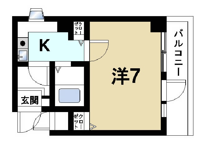 シティホームズ女子大前の間取り図4