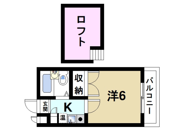 シティパレス21法蓮P-2の間取り図2
