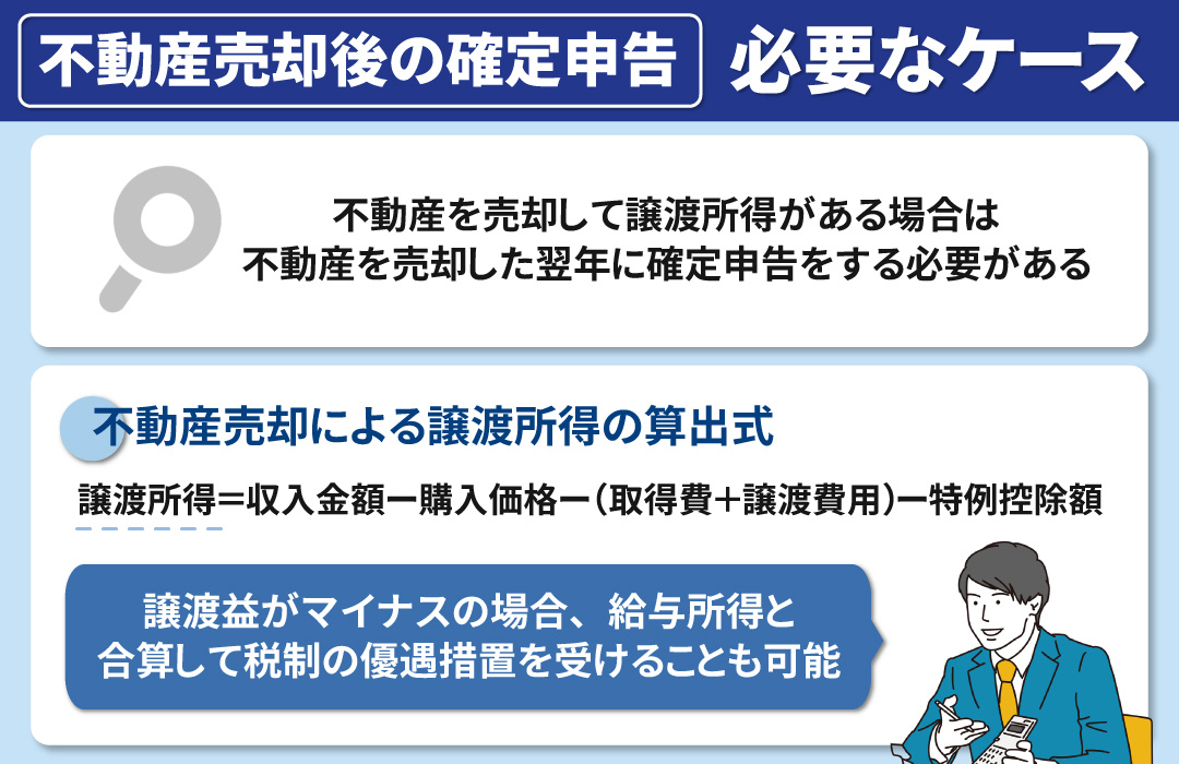 不動産売却後に確定申告が必要なケースとは
