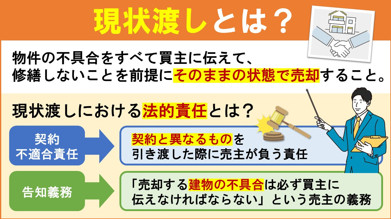 不動産売却における現状渡しとは?