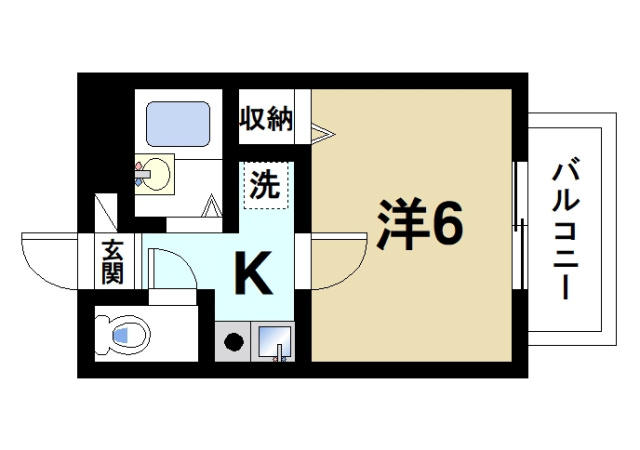 ラポール田井庄Aの間取り図1