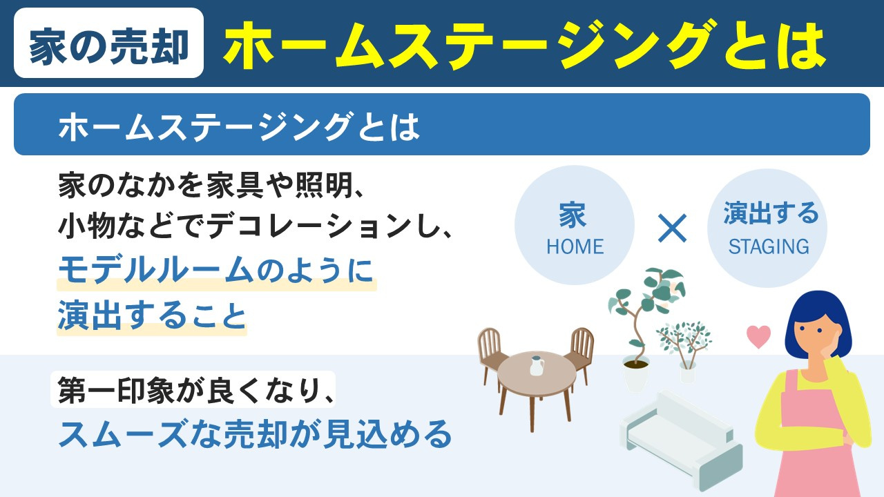 家の売却時におこなうホームステージングとは?