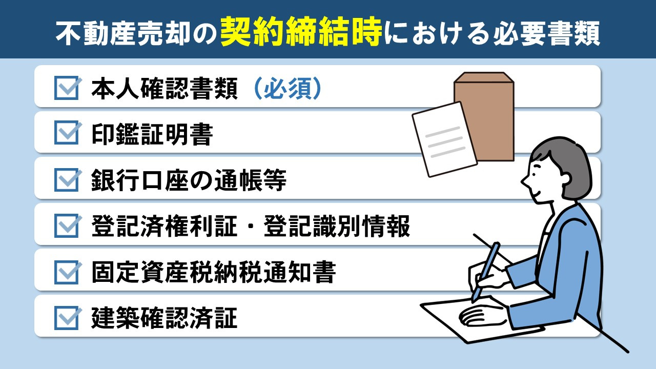 不動産売却の契約締結時における必要書類とは?