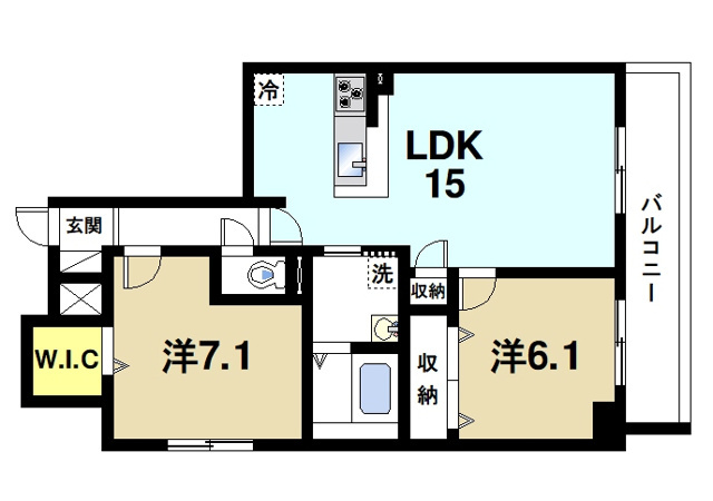 セレニティプレイス 桂の間取り図2