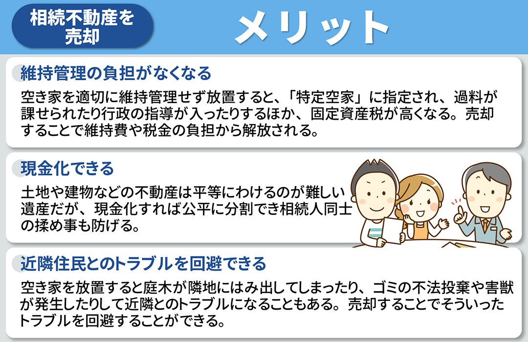 相続した不動産を売却するメリット