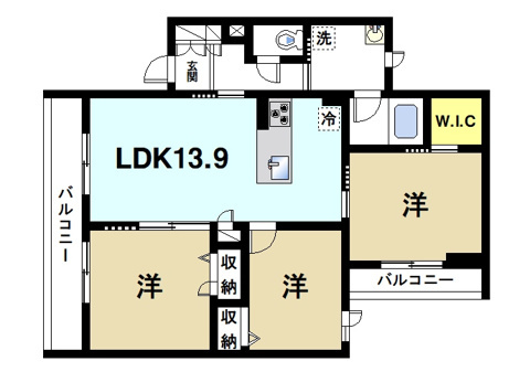 シャーメゾンレジデンス学園北の間取り図4