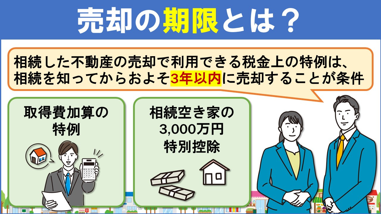 相続後の不動産売却における注意点2:売却の期限