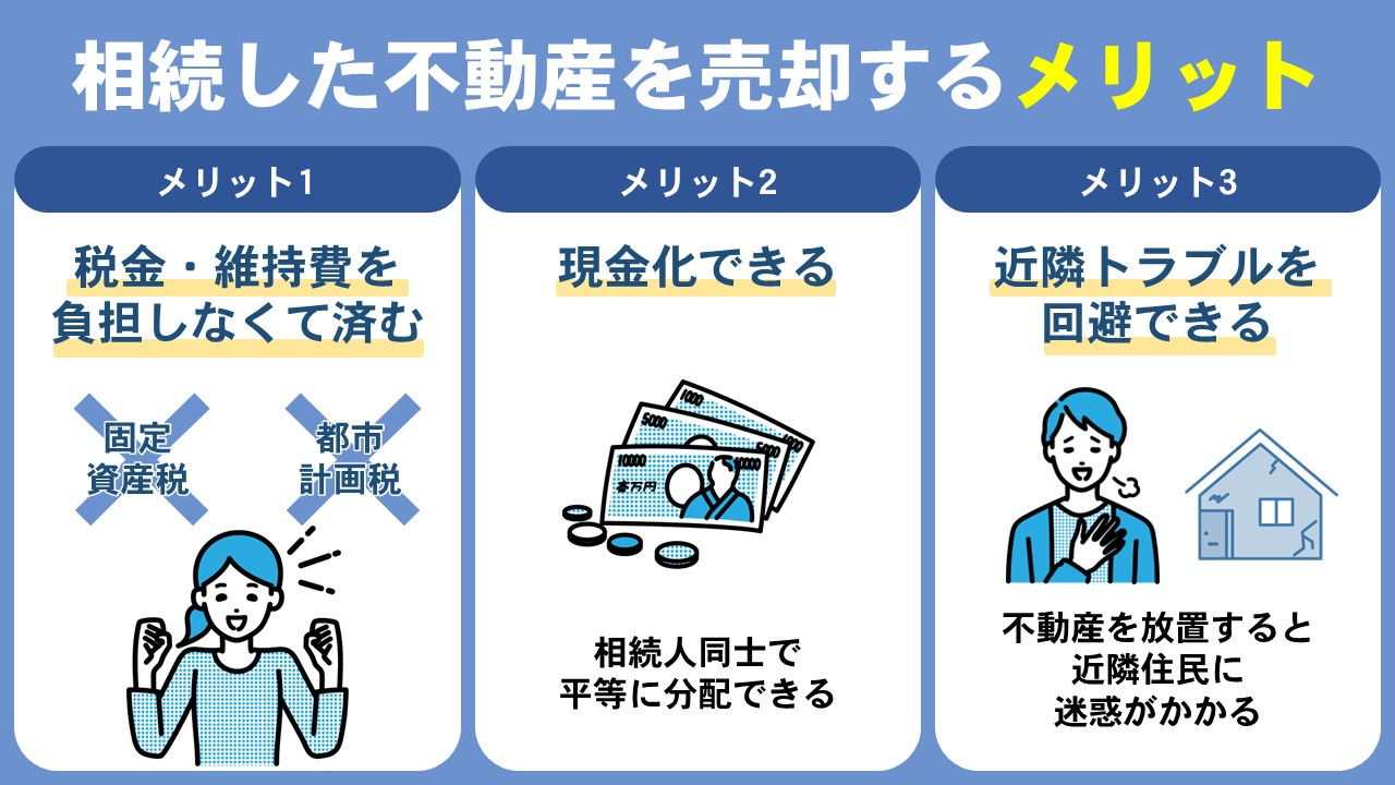 相続した不動産を売却するメリット