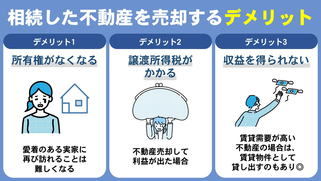 相続した不動産を売却するデメリット