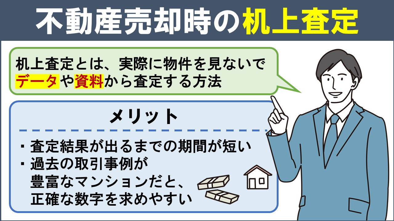 不動産売却における机上査定とは