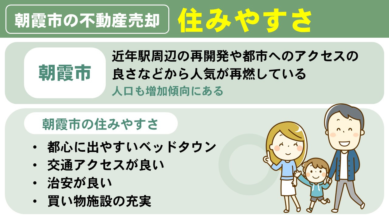 朝霞市は不動産売却しやすい①住みやすさについて