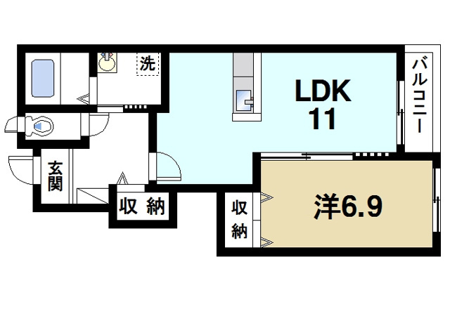 CASA LOTUS(カサ ロータス)の間取り図1