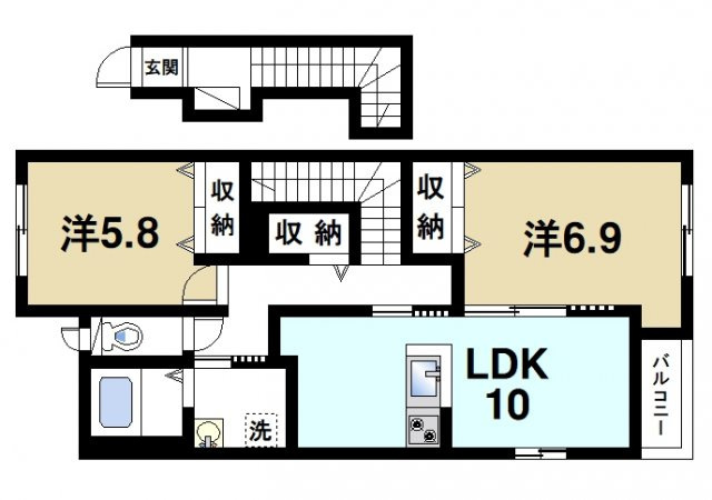 CASA LOTUS(カサ ロータス)の間取り図2
