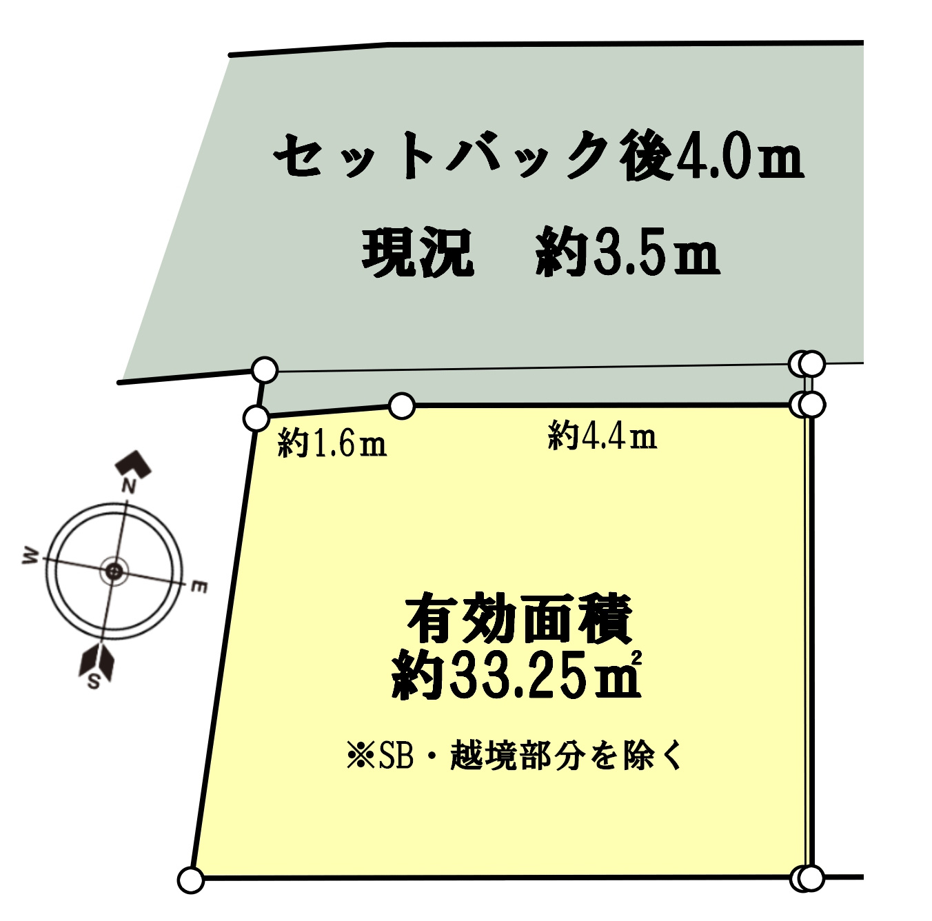 仲宿 売地 区画図