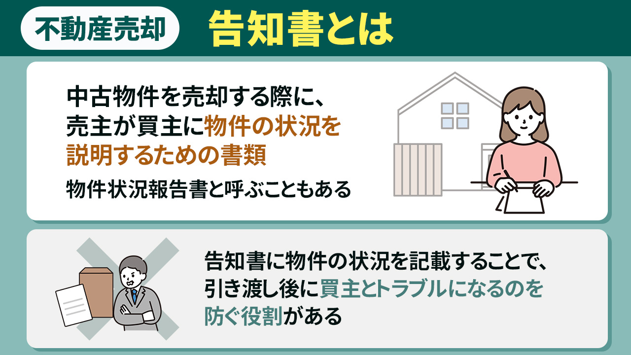 不動産売却時に必要な告知書とは