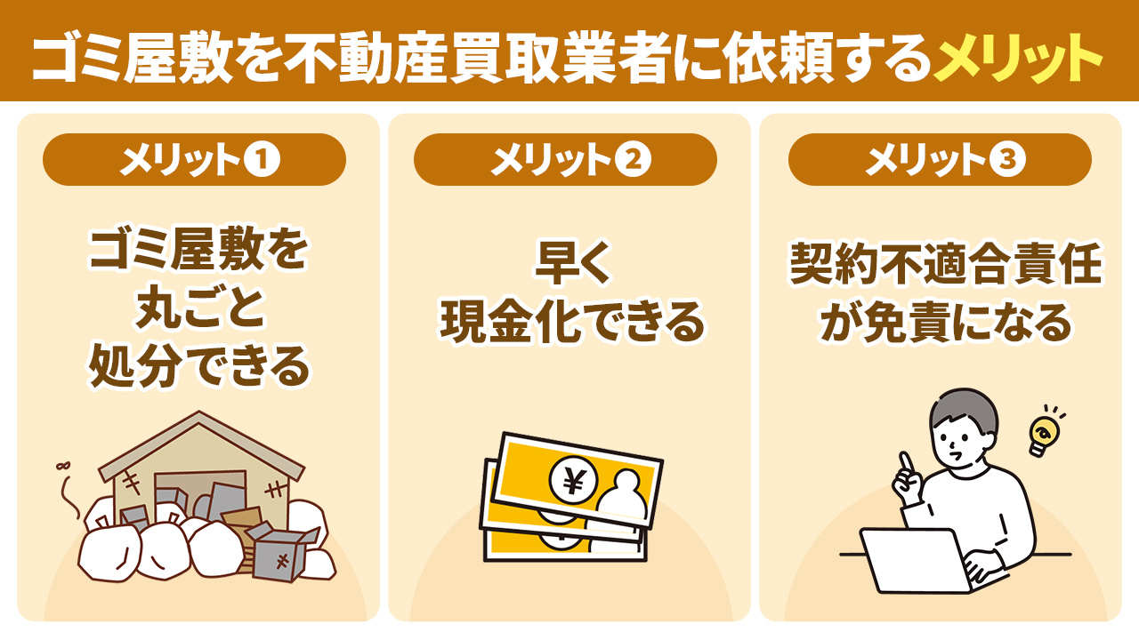 ゴミ屋敷を不動産買取業者に依頼するメリット