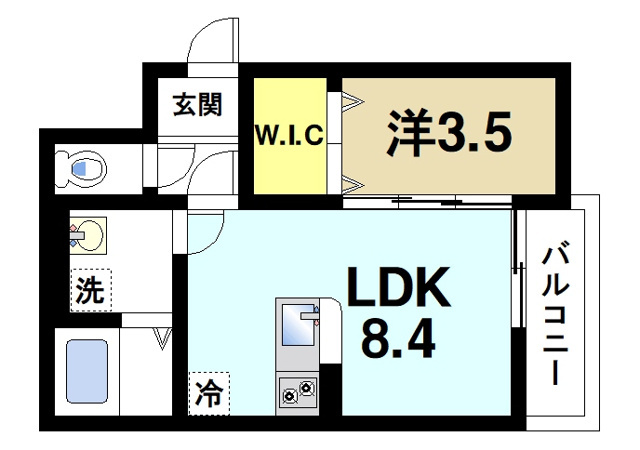 ALEGRIA富雄の間取り図4