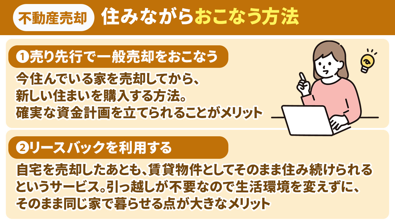 不動産売却を住みながらおこなう方法