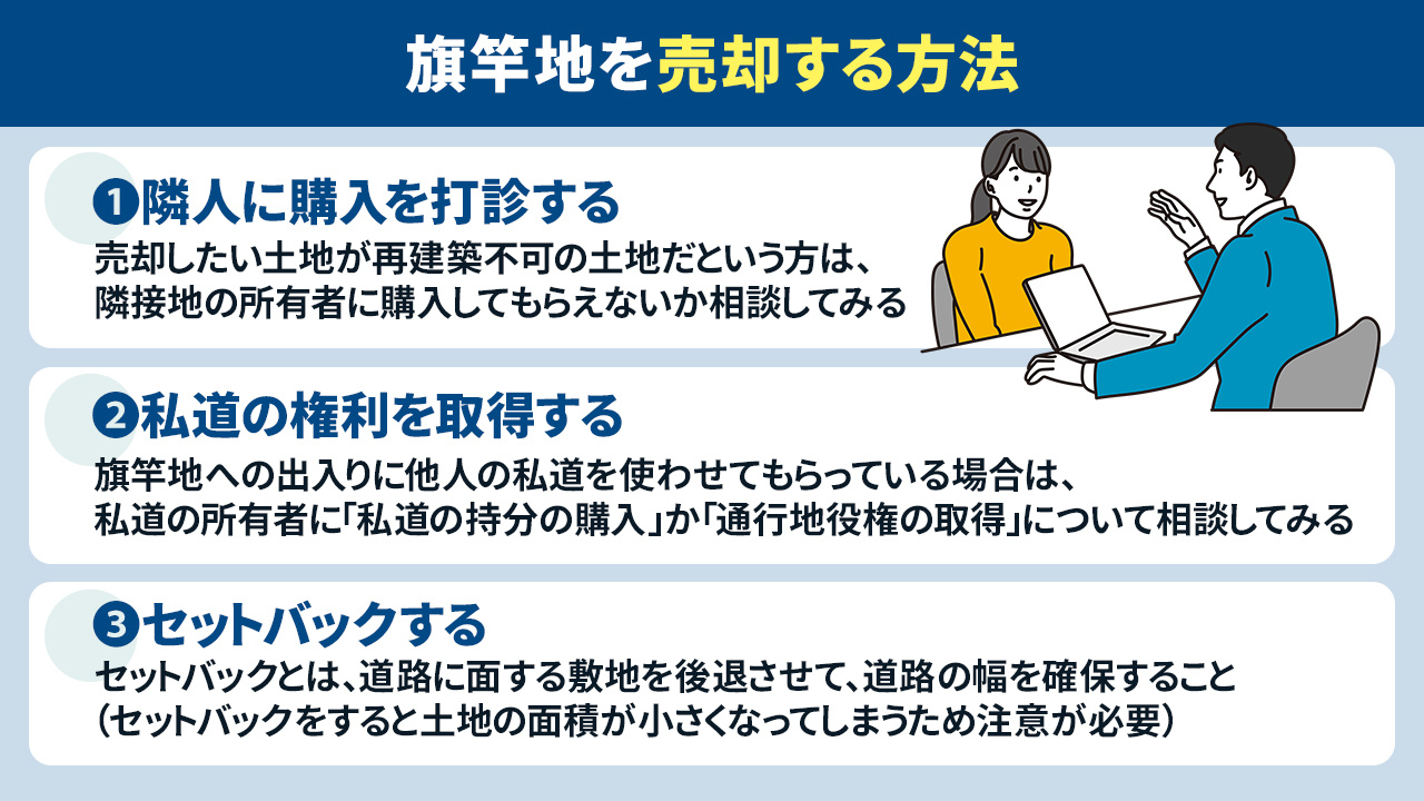 売却が難しいとされる旗竿地を売却する方法とは